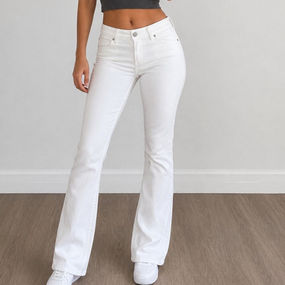 Joe’s Jeans 🌿Muse White Flare Jeans Women’s W27 Stretch Low Rise Y2K Boho